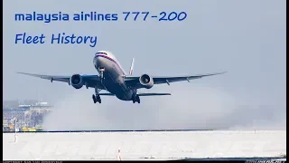 Malaysia Airlines 777-200ER Fleet History (1997-2016)