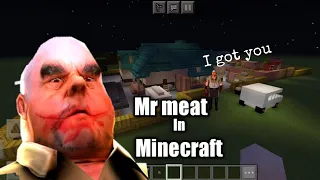 Making Mr.Meat house  Map :in Minecraft  8 years old kid