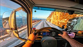 Driving along Norwegian Fiords POV Truck Driving 4K60 Volvo FH540  Trip to Hammerfest 2/6