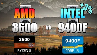 3600 vs 9400F - 2060S. CSGO, Fortnite, PUBG, GTAV, Overwatch.