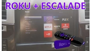 Cadillac Escalade with Roku Streaming stick installed - Live TV in your truck