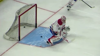 Price and Tokarski during pre-game warm-up at the Canadiens @ Senators hockey game