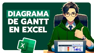 🕐Diagrama de Gantt ¡EN EXCEL! para el Control de Actividades en Cronograma de un Proyecto