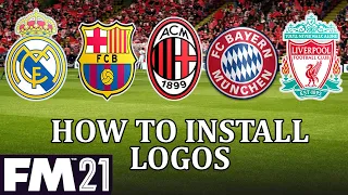 Football Manager 2021 - How to install a logo pack in fm21, get real club logos and badges in fm21