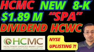 New⚠️HCMC Stock 8-K⚠️ HCWC Spin-off, NYSE Up-Listing Update | Can HCMC Get it Done?⚠️HCMC News Today