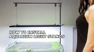 HOW TO INSTALL An Aquarium Light Cabinet Stand (LitiAquaria Stainless Steel Lighting Cabinet Mount)