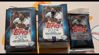 2024 Topps Series 1 Baseball Cards Blaster, Hanger, and Value Pack Opening - New Product Rip! #topps