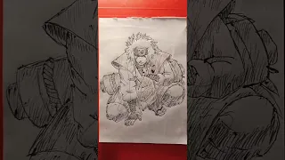 Speed drawing Stickman jiraiya 🐸 | Naruto | #shorts #animedrawing #jiraiya #youtubeshorts