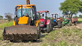 JCB 3dx Xpert and New Swaraj 855 Fe 5 Star First Time Work| New Holland 3630 Special Edition Tractor