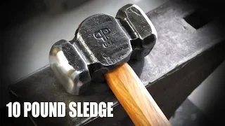 Forging a 10 Pound Sledge Hammer - Blacksmithing