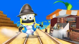 Minion Rush Events - Dad Minion smashing other Minions in Egypt Races
