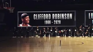 NBA takes a moment of silence to remember Chadwick Boseman, Lute Olson & Clifford Robinson.
