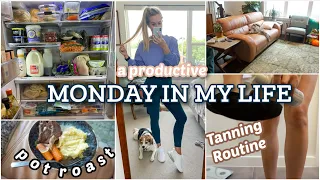 HOW I STAY MOTIVATED/PRODUCTIVE | SUNLESS TANNING ROUTINE | POT ROAST RECIPE