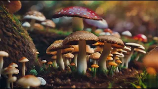 Mushroom forest ambient music to relax, study and sleep 🍄🎶💤