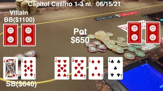 Getting Lucky at Capitol Casino,  poker vlog 53