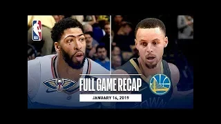 Golden State Warriors vs New Orleans Pelicans Full Game Highlights I January 16, 2019