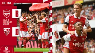 Arsenal Vs Sevilla - 6- 0 -  Full Highlights - Emirates Cup!