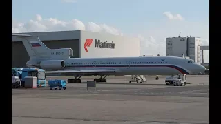 Russian Federation Air Force Tupolev TU-154M Engine Startup at Schiphol Airport (DutchPlaneSpotter)