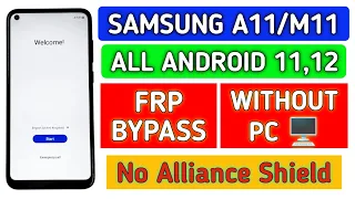 Samsung A11/M11 Android 11,12 frp bypass without pc 2023 ||@TadrishinfoTech||