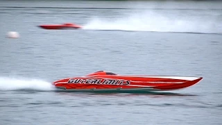 GIGANTIC RC POWERBOAT HPR 233 130 KMH BRUTAL SPEED 25000 WATT SPEEDBOAT *HD*