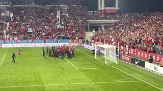 Canada v Panama Post-Game Clap