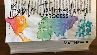 Bible Journaling | Matthew 9 {Bible Art Journaling Process}