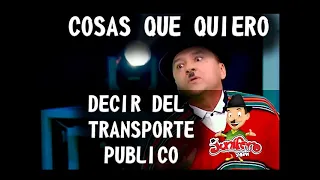 JUNIFERO COSAS QUE QUIERO DECIR EN EL TRANSPORTE PUBLICO