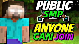 Minecraft public smp Java+pe anyone cac join play with live #minecraft #livestream