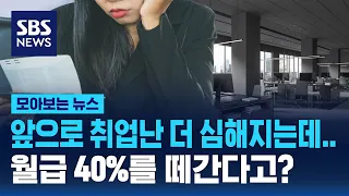 앞으로 취업난 더 심해지는데…월급 40%를 떼간다고? / SBS / 모아보는 뉴스