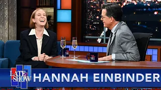 Comedian Hannah Einbinder Returns To The Late Show, Talks "Hacks" With Stephen Colbert