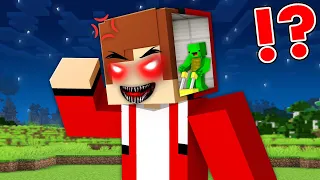 Mikey's in Control Mind Evil JJ in Minecraft Challenge - Maizen JJ and Mikey