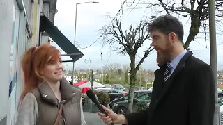 Gar Kelly speaks to residents of Fermoy