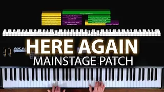 Here Again MainStage patch keyboard cover- Elevation Worship