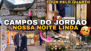 CHEGAMOS EM CAMPOS DO JORDÃO | TOUR PELO NOSSO QUARTO NO HOTEL RESERVA CAMPOS + APROVEITANDO A NOITE