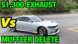 Dodge Charger 5.7L HEMI V8: $1,300 EXHAUST Vs MUFFLER DELETE!