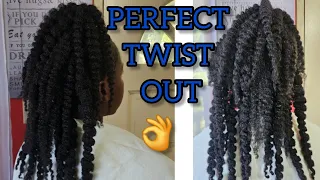 How to get the PERFECT TWIST OUT on long natural hair #twistout