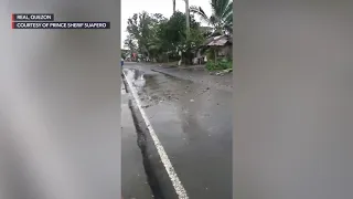 Typhoon Rolly (Goni): Situation in Lamon Bay as Rolly makes third landfall in Quezon