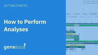 How To Perform Analyses in Geneious Prime