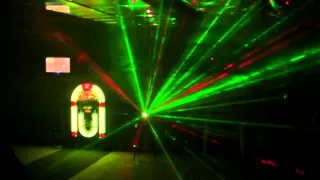 Infected Mushroom - Heavyweight Basement Disco lights, american dj, chauvet laser light show, fog