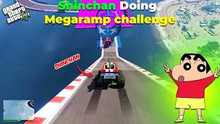 Shinchan Doing Mega Ramp Challenge in GTA 5 #gaming #gta5 #shinchan #gtav