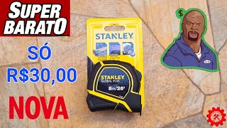 SÓ 30 REAIS IMPERDIVEL - TRENA STANLEY GLOBAL PLUS 5m 8 metros