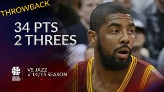 Kyrie Irving 34 pts 2 threes vs Jazz 14/15 season