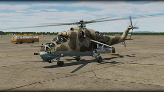 DCS Ми 24 контр висение на полном АП