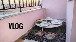 Mutfak Temizliği | Balkonda Akşam Yemeği | Günlük Ev İşleri | Yaz Sofrası | Sessiz vlog