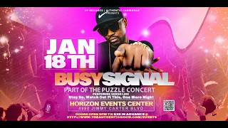 Busy Signal Parts of the Puzzle Atlanta Concert 2020 Ad