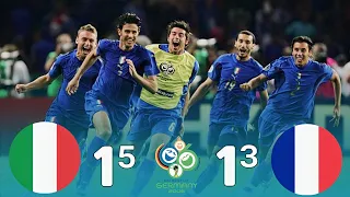 ملخص مباراة ايطاليا وفرنسا 1-1 (5-3) نهائي كأس العالم 2006 ~ جنون عصام الشوالي 1080i 🔥