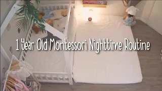 1 Year Old Bedtime Routine in our Montessori Home | Montessori floor bed