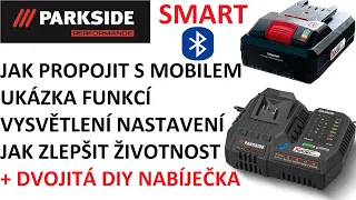 Nové SMART baterie a nabíječka Parkside Performance