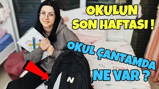 OKULUN SON HAFTASI !  |  OKUL ÇANTAMDA NE VAR ? | EYLÜL LAL @EylulLal