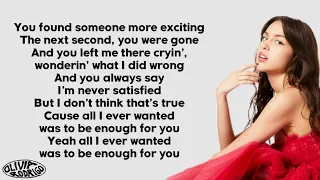 Olivia Rodrigo - enough for you (Lyrics)